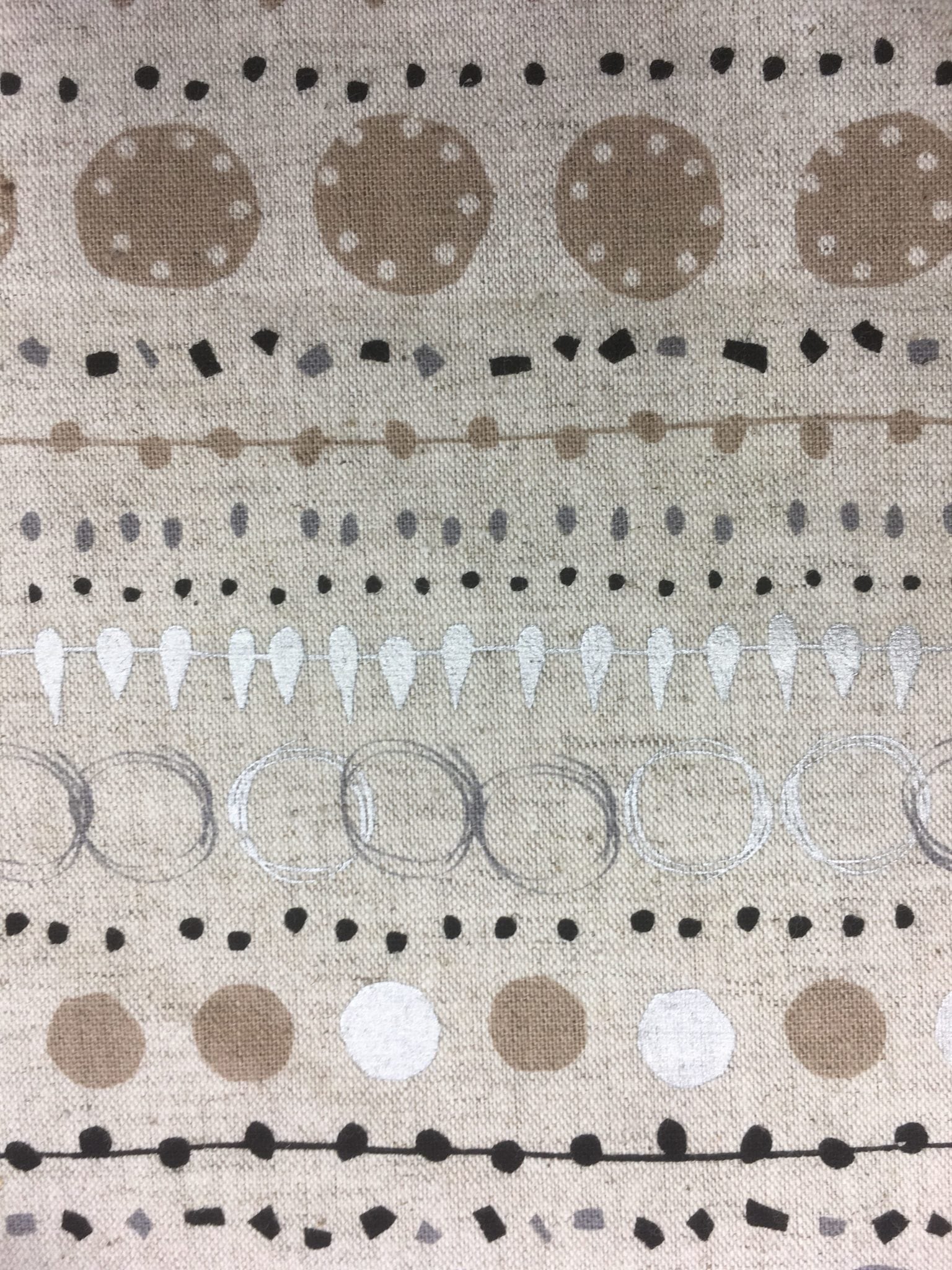 Fabric Swatch Linked Circles