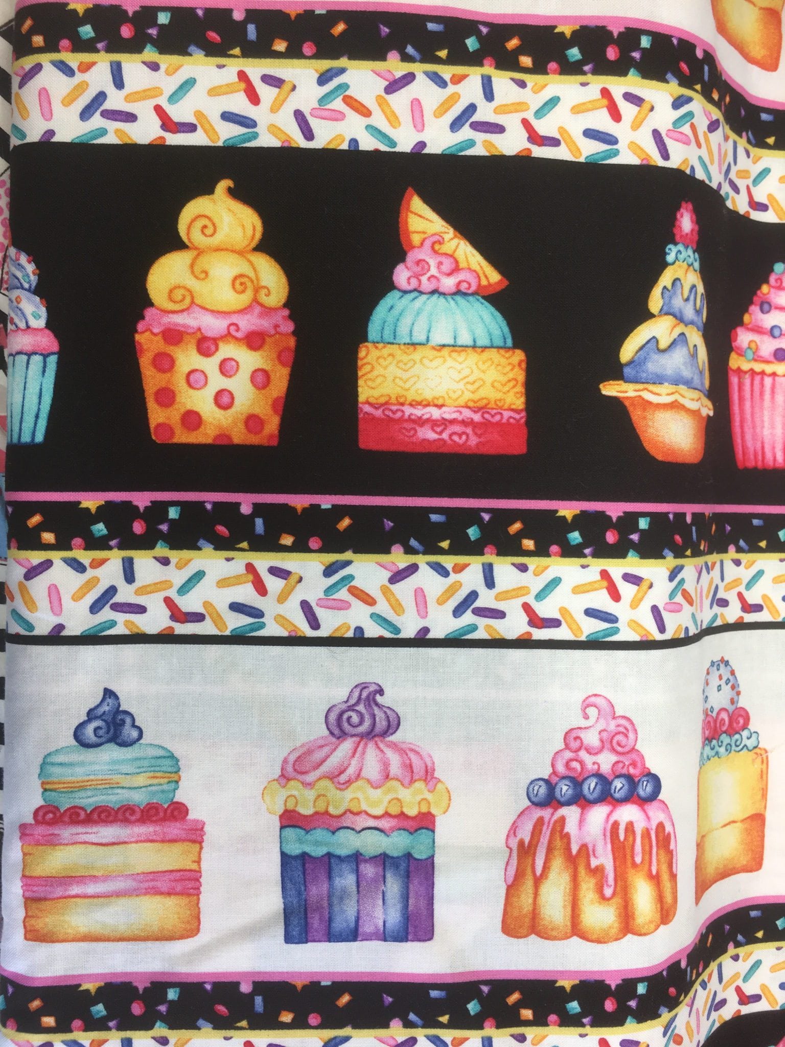 Fabric Swatch Cupcakes