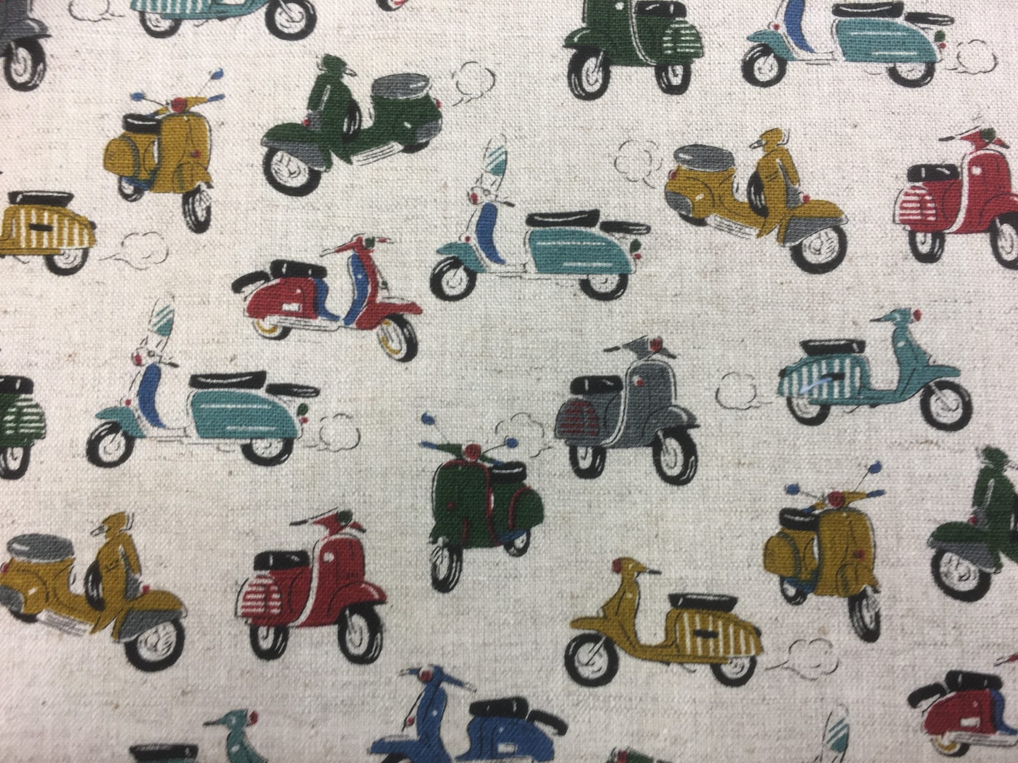 Fabric Swatch Scooters