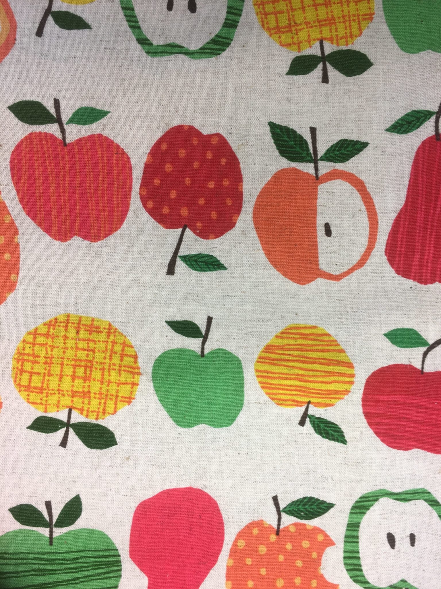 Fabric Swatch Apples
