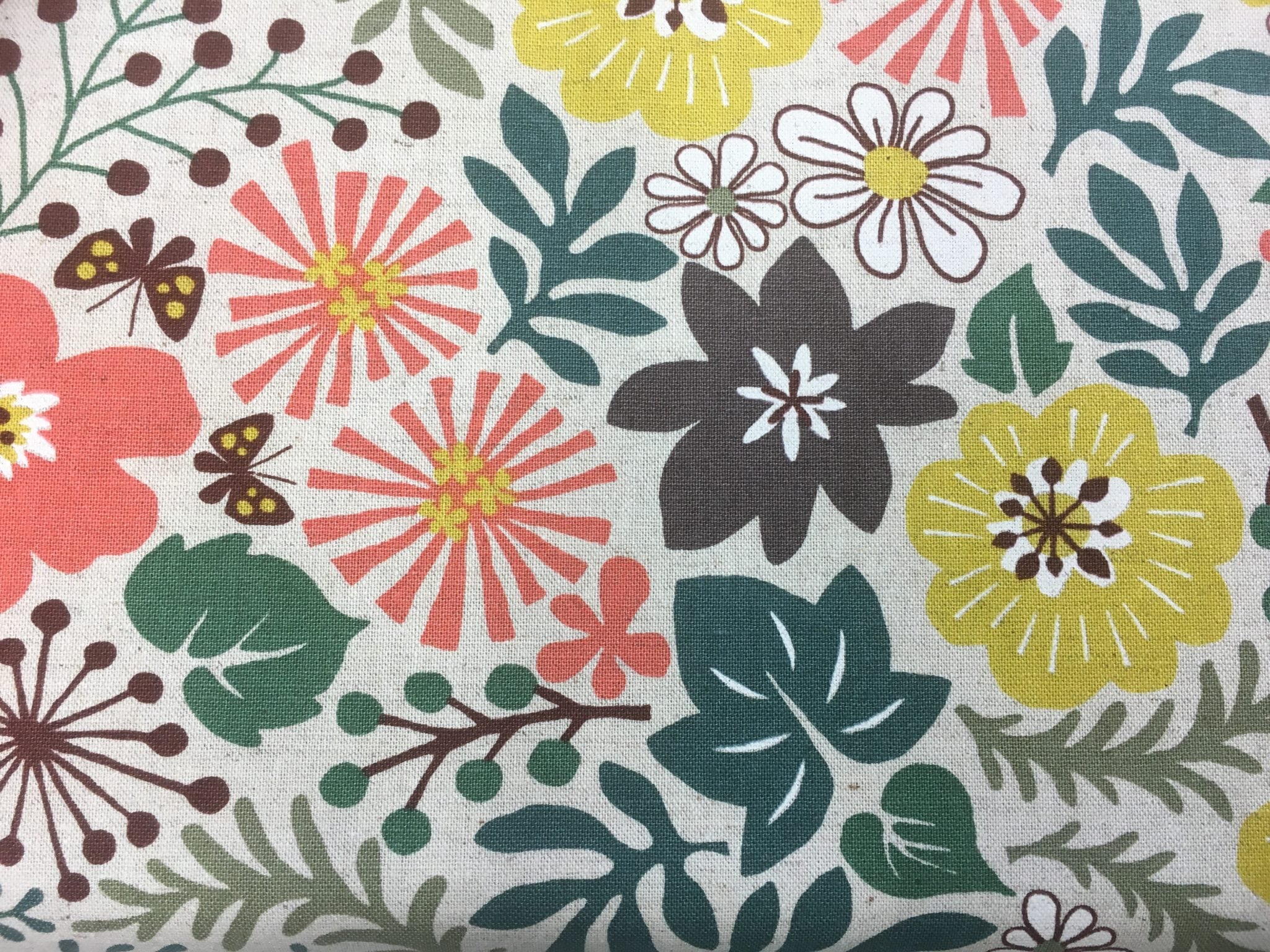 Fabric Swatch Spring Flowers