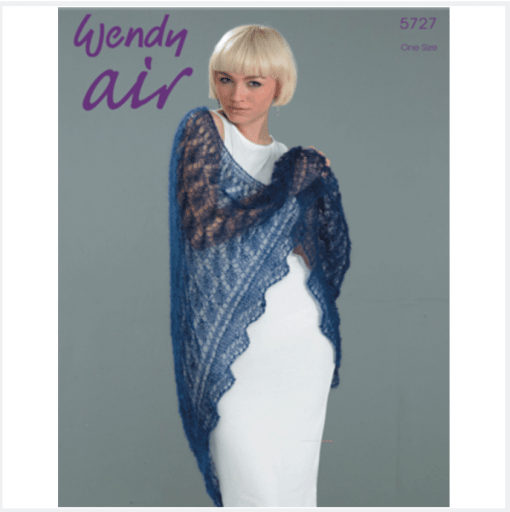 Pattern Wendy Air light lace shawl 5727 naturally