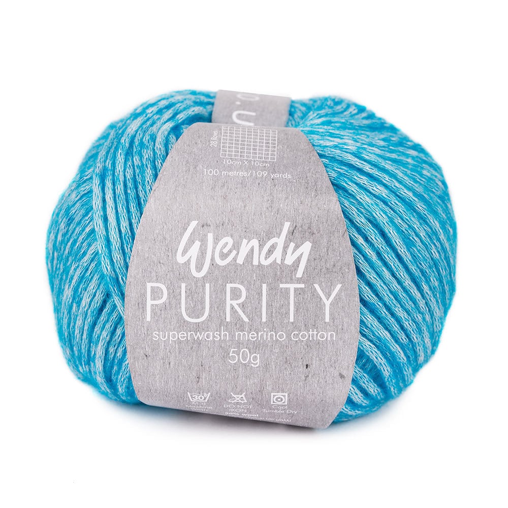 Wendy Purity Aran Yarn New Zealand Cotton Merino Wool Blend cover photo