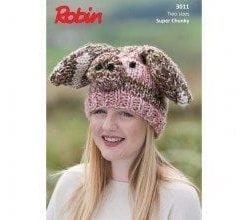 robin super chunky new zealand knitting pattern piglet hat pattern 3011