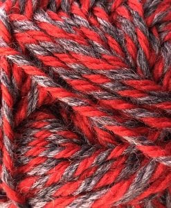 Countrywide Windsor 100% New Zealand wool yarn 8ply Marl Marled 8 ply double knit dk Red - Grey shade 2470