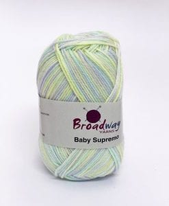 Broadway Yarns 4ply Baby Supremo Merino Yarn NZ 860 mint, blue. lilac