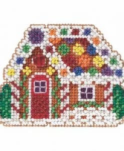Gingerbread Cottage Beaded Christmas Ornament Kit Mill Hill 2015 Winter Holiday MH185305