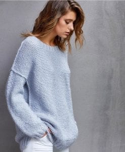 TX633 Lucy knitting sweater jumper womens pattern for Hayes yarn