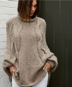 knitting sweater jumper womens pattern for Hayes yarn TX636 Maud oversize jumper