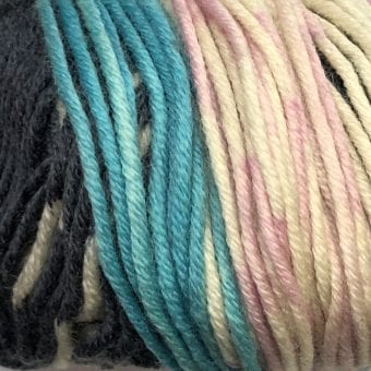 Fantasy Broadway Yarns Pattern 8 Ply | Superfine Merino Licorace and sherbert 903