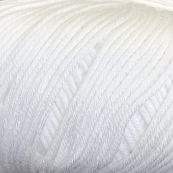 Sesia Windsurf 8ply DK cotton yarn New Zealand white 51