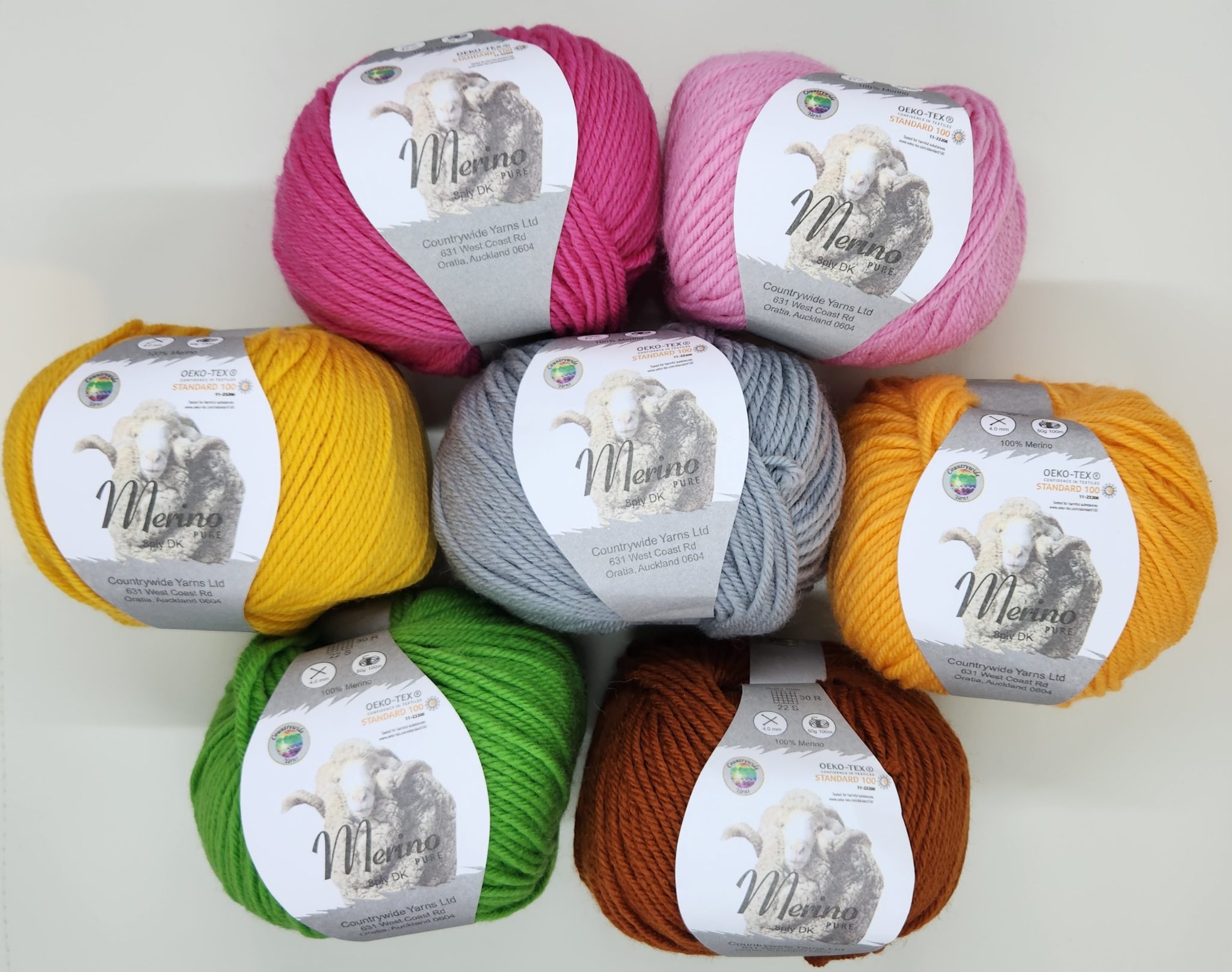 Countrywide Yarns 8 Ply 100% Merino -Fast Shipping in NZ