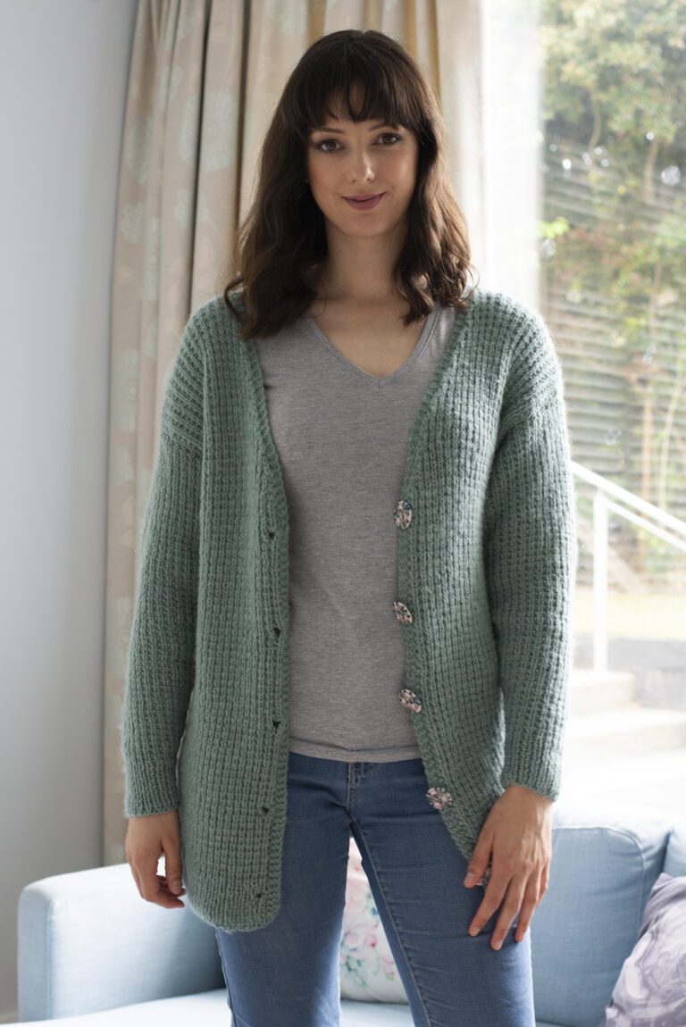 Chaska N1542 Cardigan Knitting Pattern 12 ply
