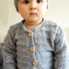 Clementina Cardigan and Hat BC82| Lisa F Knitting Pattern 4 Ply