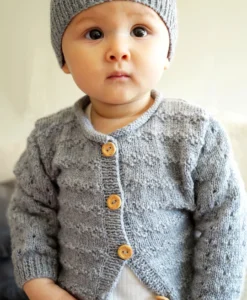 Clementina Cardigan and Hat BC82| Lisa F Knitting Pattern 4 Ply