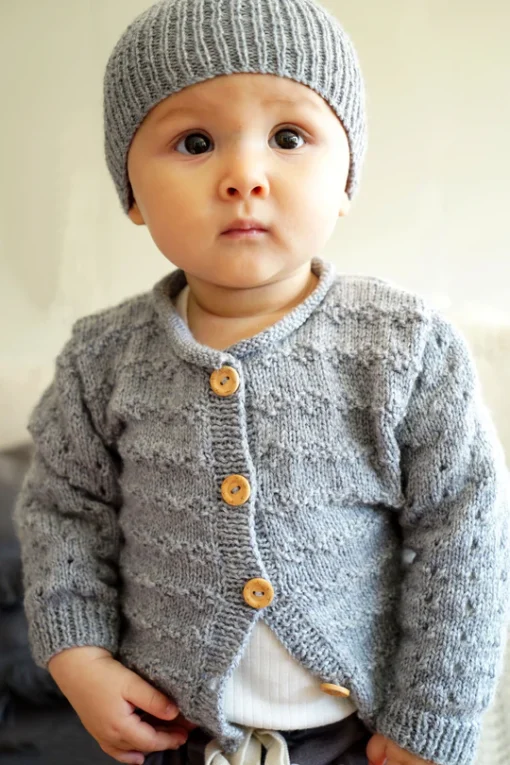 Clementina Cardigan and Hat BC82| Lisa F Knitting Pattern 4 Ply
