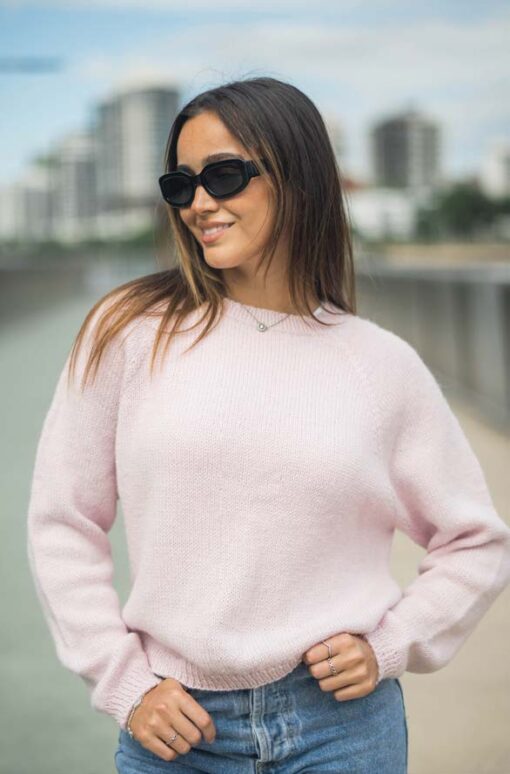 Top Down Raglan Sweater 2309 | Crucci Women's Knitting Pattern DK - Image 2