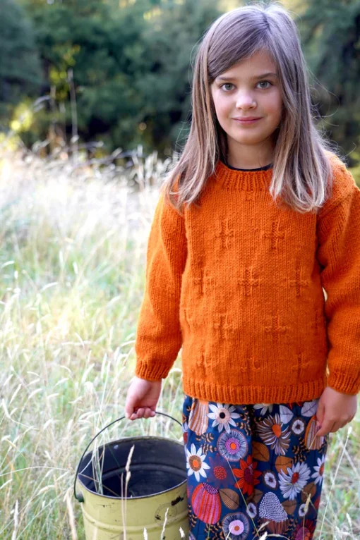 Ginger Sweater LF60| Lisa F Knitting Pattern 12 ply