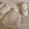 Scout Beanie and Shoes BC61 | Lisa F Knitting Pattern DK