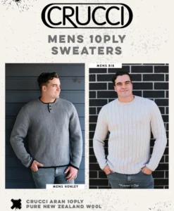 Men's 10 ply Sweatesr 1916| Crucci Knitting Pattern