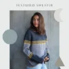 Textured Stripe Sweater 2032 | Crucci Women's Knitting Pattern 12 ply