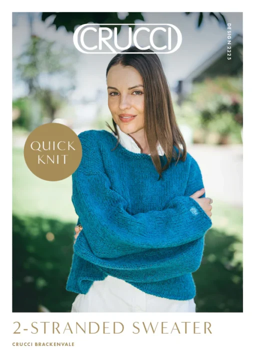 2 Stranded Sweater 2225 | Crucci Women's Knitting Pattern