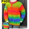 Rainbow Spun Sweater P408| DK Knitting Pattern