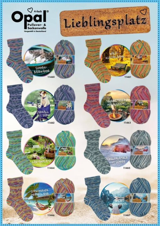 Opal Favourite Place (Lieblingsplatz) 4 Ply Sock | 100g Ball