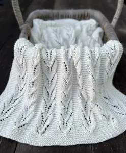 Willow Baby Blanket| Kiwi Stitch & Knit Co DK Knitting Pattern