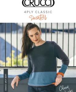 4 ply Classic Sweater | Crucci  knitting pattern 2108