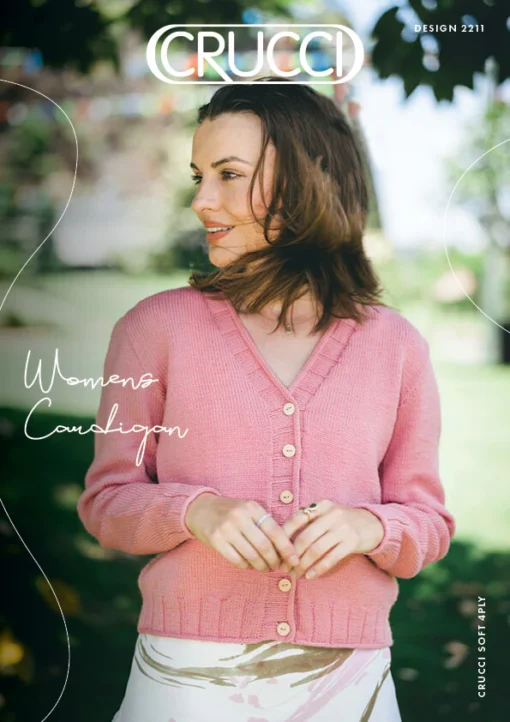 4 ply Womens Cardigan | Crucci  knitting pattern 2211