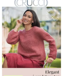 Elegant i-cord Sweater | Crucci knitting pattern 2408
