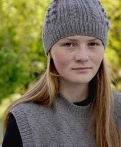 Jackie Vest and Hat HC55| Lisa F Knitting Pattern DK