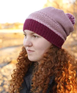 Zara Slouch Hat - Adults | Lisa F Knitting Pattern 8 ply/DK