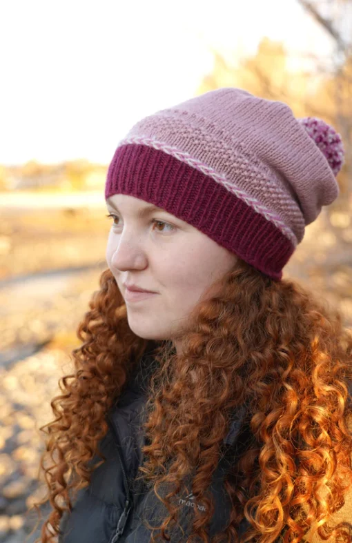 Zara Slouch Hat - Adults | Lisa F Knitting Pattern 8 ply/DK