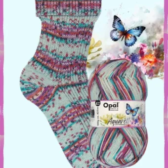 opal watercolour (aquarell) 4 ply sock | 100g ball 11530 solar power