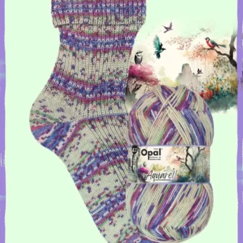 opal watercolour (aquarell) 4 ply sock | 100g ball 11530 solar power