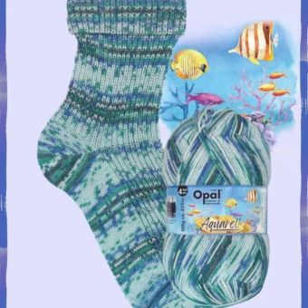opal watercolour (aquarell) 4 ply sock | 100g ball 11530 solar power