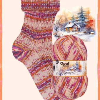 opal watercolour (aquarell) 4 ply sock | 100g ball 11530 solar power