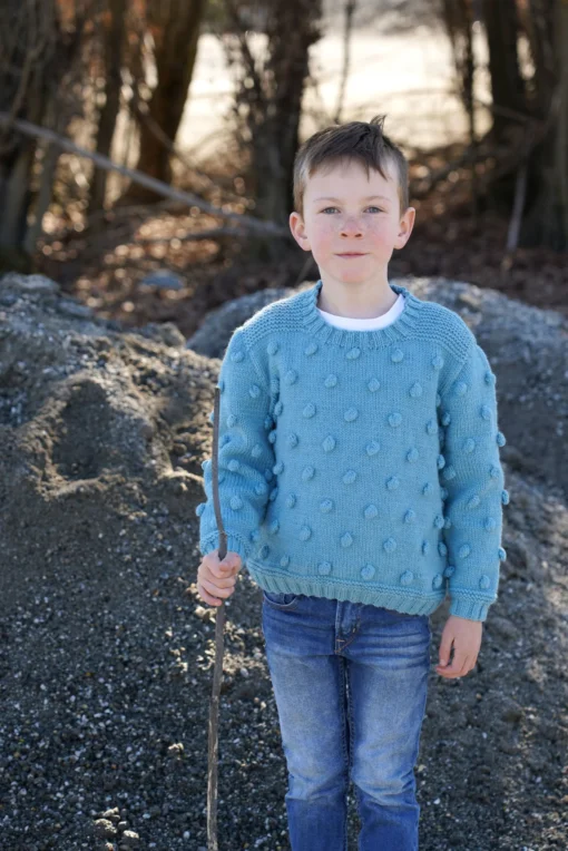 Popcorn Sweater LF56| Lisa F Knitting Pattern DK
