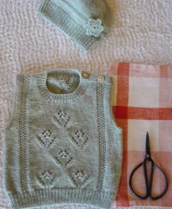 Posy Vest and Hat BC147 | Lisa F Knitting Pattern 4 ply