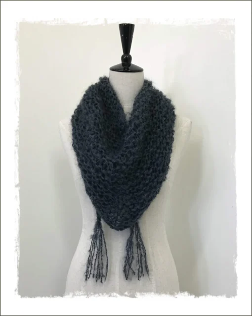 Soft & Lofty 12 ply Mohair Scarf |Kiwi Stitch & Knit Co pattern