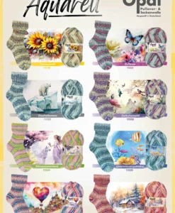 opal watercolour (aquarell) 4 ply sock | 100g ball