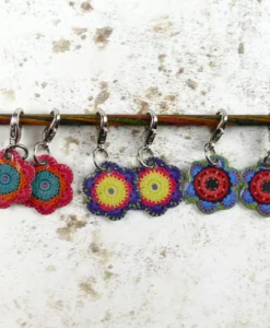 emma ball | flower stitch markers