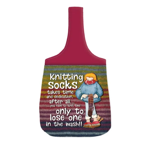 emma ball | sock knitters wrist bag