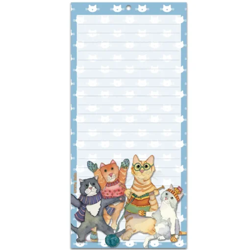 emma ball | magnetic note pad kittens in mittens