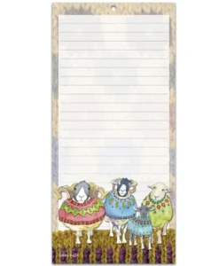 emma ball | magnetic note pad sheep in sweaters