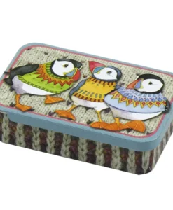 emma ball | woolly puffin pocket tin