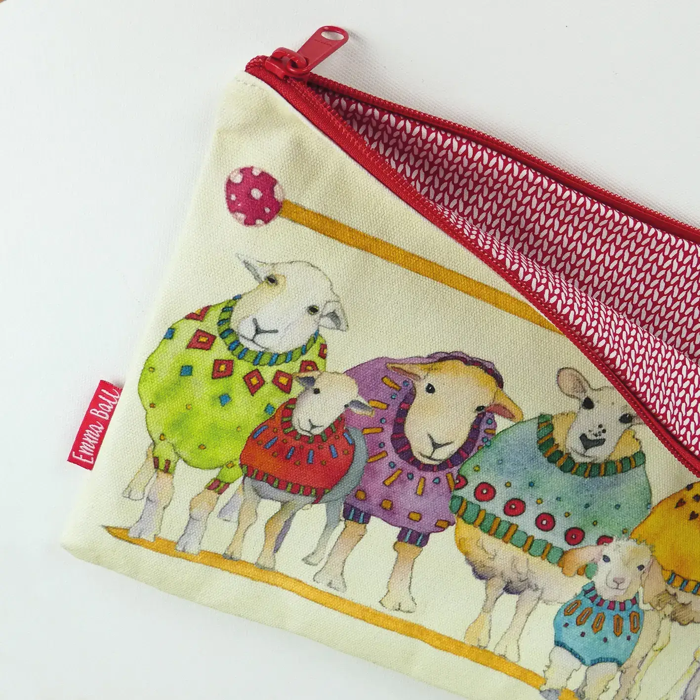 emma ball | sheep in sweaters long project bag (copy)