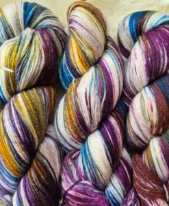 countrywide hand painted merino socks 4 ply | 100g 366 purples